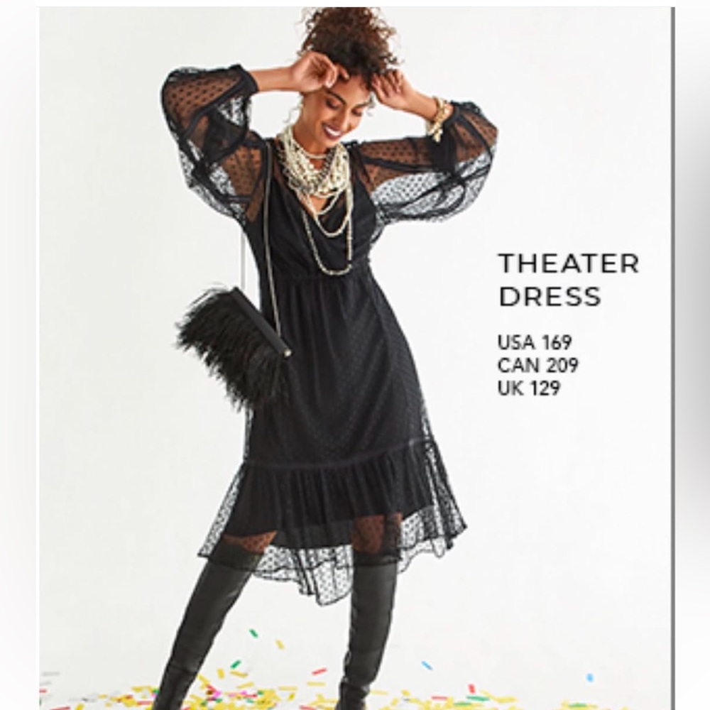 Cabi Theater Dress, Size Medium, Black - Picture 9 of 17